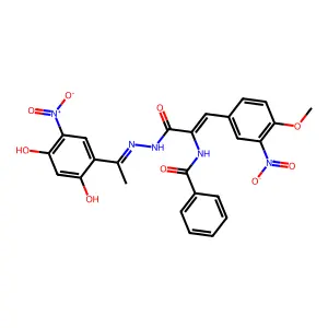 N-[(Z)-3-[2-[(1Z)-1-(2-hydroxy-5-nitro-4-oxocyclohexa-2,5-di structure