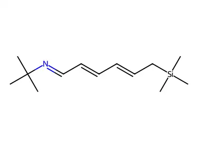 (2E,4E)-N-tert-butyl-6-trimethylsilylhexa-2,4-dien-1-imine structure