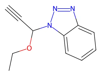 1-(1-Ethoxy-2-propynyl)-1H-benzotriazole structure