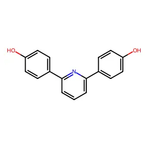 4-[6-(4-Hydroxyphenyl)pyridin-2-yl]phenol structure