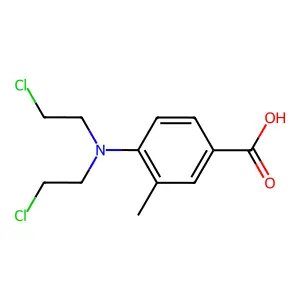 m-Toluic acid, 4-bis(2-chloroethyl)amino- structure