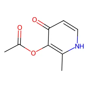 4(1H)-Pyridinone, 3-(acetyloxy)-2-methyl- structure