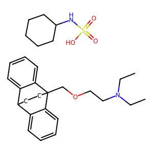 Triethylamine, 2-((9,10-ethanoanthracen-9(10H)-yl)methoxy)-, cyclohexylsulfamate structure