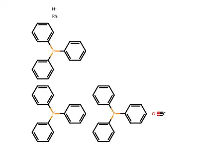 氢化羰基三(三苯基膦)合铑(I) structure