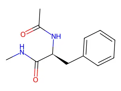 N-acetyl-l-phenylalanine methylamide structure