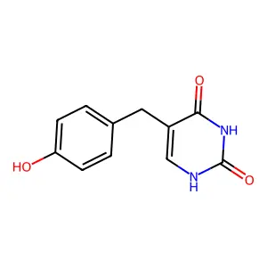 5-(p-Hydroxybenzyl)-uracil structure