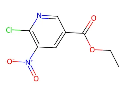 Ethyl 6-chloro-5-nitronicotinate structure
