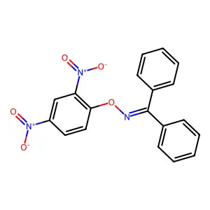 N-(2,4-dinitrophenoxy)-1,1-diphenylmethanimine structure