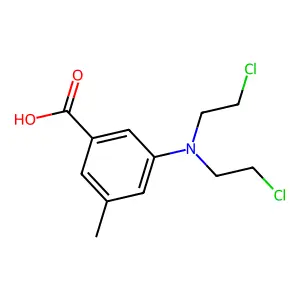 m-Toluic acid, 5-bis(2-chloroethyl)amino- structure