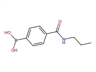 (4-(Propylcarbamoyl)phenyl)boronic acid structure