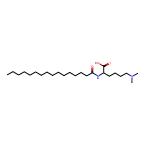 N6,N6-二甲基-N2-棕榈酰-L-赖氨酸 structure