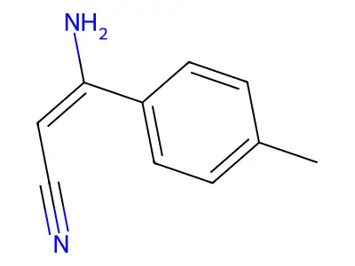 3-Amino-3-(4-methylphenyl)prop-2-enenitrile structure