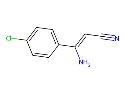(Z)-3-Amino-3-(4-chlorophenyl)acrylonitrile structure