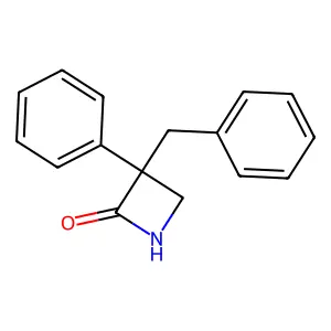 2-Azetidinone, 3-benzyl-3-phenyl- structure