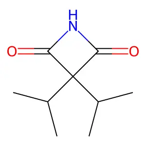2,4-Azetidinedione, 3,3-bis(1-methylethyl)- structure
