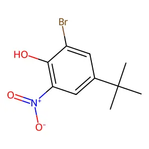 2-Bromo-4-tert-butyl-6-nitrophenol structure