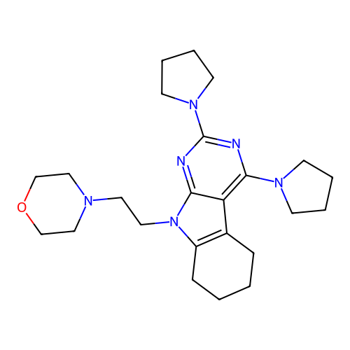 Pyrrolopyrimidine U101033E structure