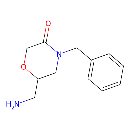 6-(Aminomethyl)-4-benzylmorpholin-3-one structure