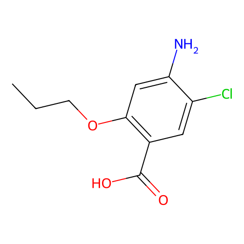 4-Amino-5-chloro-2-propoxybenzoic acid structure
