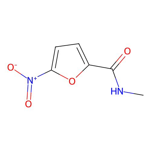 N-methyl-5-nitrofuran-2-carboxamide structure