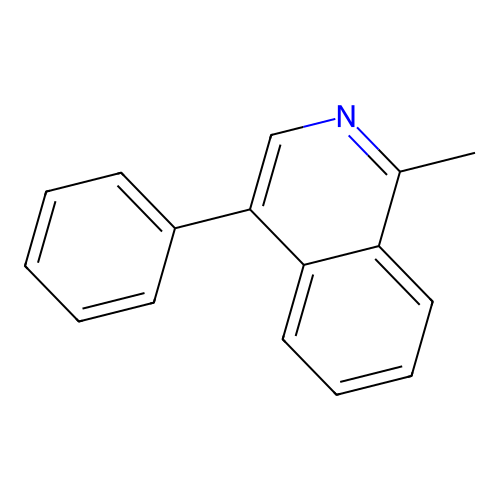 1-Methyl-4-phenylisoquinoline structure