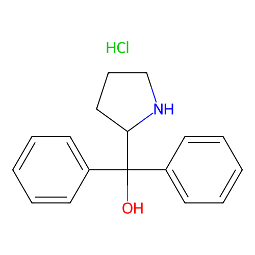2-Pyrrolidinemethanol, alpha,alpha-diphenyl-, hydrochloride structure