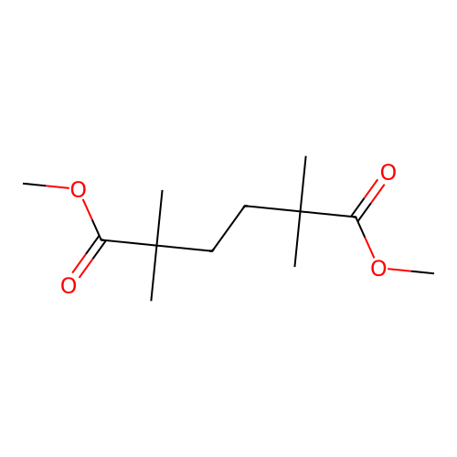 Dimethyl 2,2,5,5-tetramethylhexanedioate structure