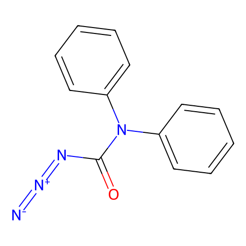Diphenylcarbaminsaureazid structure