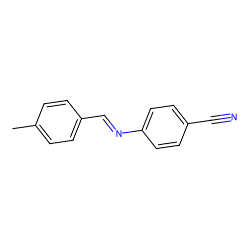 4-[(4-Methylphenyl)methylideneamino]benzonitrile structure