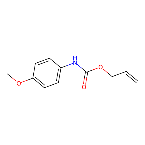 Carbamic acid, 4-methoxyphenyl-, allyl ester structure