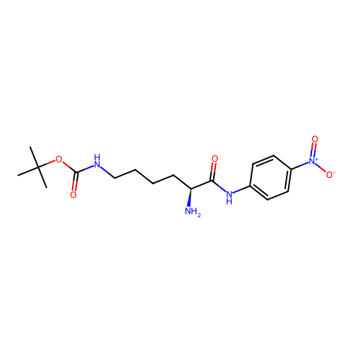 H-Lys(Boc)-pNA structure
