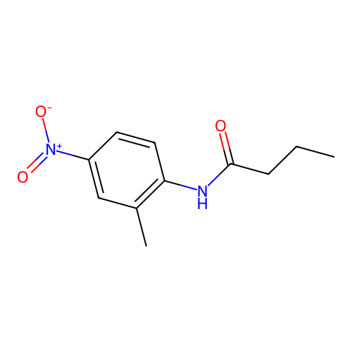N-(2-methyl-4-nitrophenyl)butanamide structure