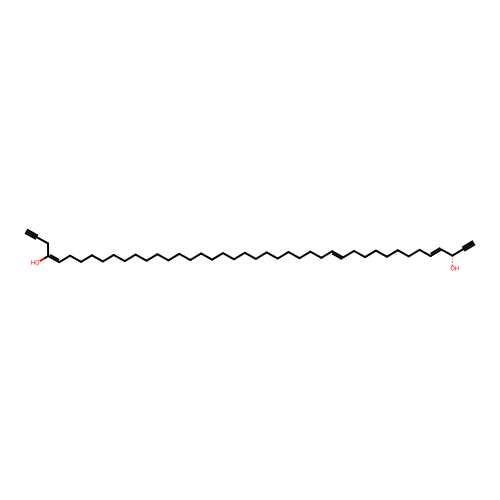 (3R,4E,13E,39E)-tritetraconta-4,13,39-trien-1,42-diyne-3,40-diol structure