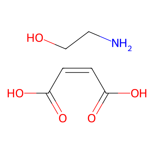 Ethanol, 2-amino-, (Z)-2-butenedioate (1:1) (salt) structure