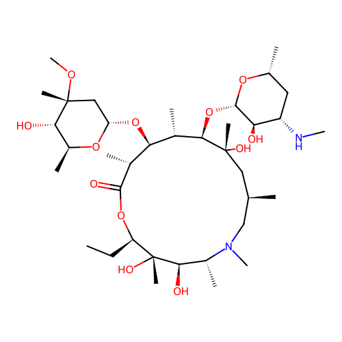 N'-(Desmethyl)azithromycin structure