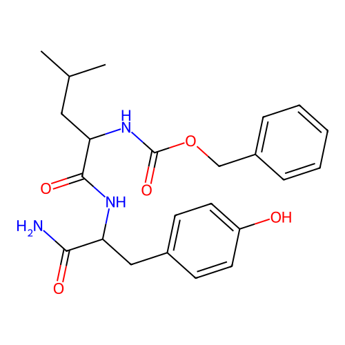 Z-Leu-Tyr-NH2 structure