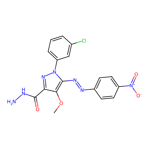C17H14ClN7O4 structure