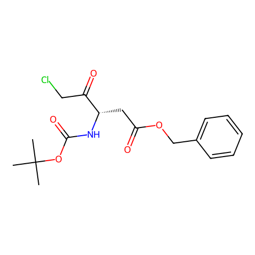 benzyl (3S)-5-chloro-3-[(2-methylpropan-2-yl)oxycarbonylamino]-4-oxopentanoate structure
