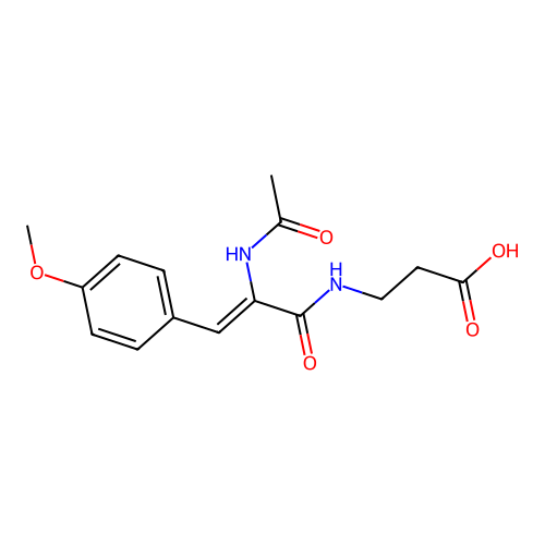 beta-Alanine, N-(2-(acetylamino)-3-(4-methoxyphenyl)-1-oxo-2-propenyl)- structure