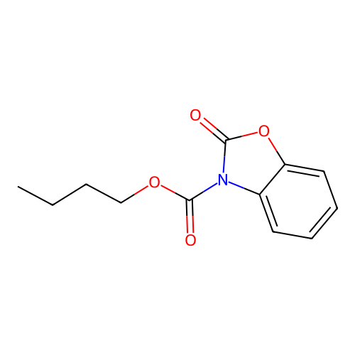 butyl 2-oxo-1,3-benzoxazole-3(2H)-carboxylate structure