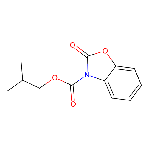 isobutyl 2-oxobenzo[d]oxazole-3(2H)-carboxylate structure