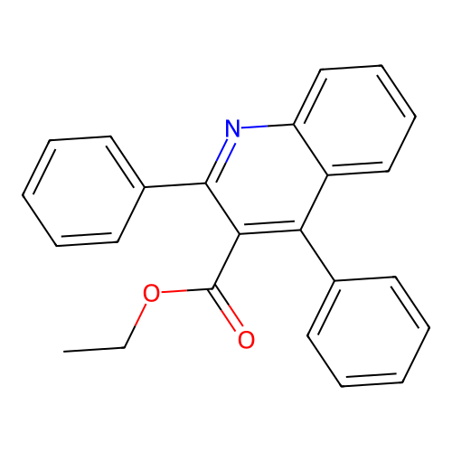 2,4-Diphenyl-3-quinolinecarboxylic acid ethyl ester structure
