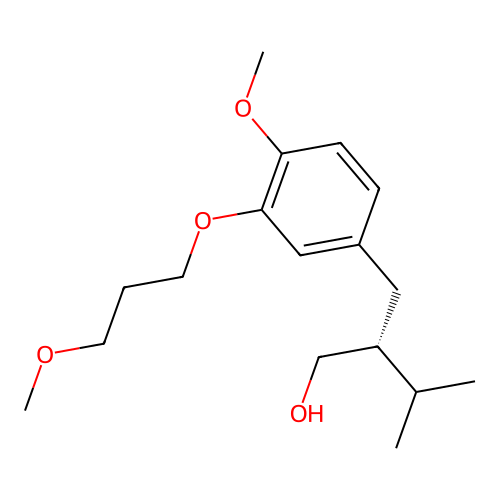 (R)-2-[3-(3-Methoxypropoxy)-4-methoxybenzyl]-3-methylbutan-1-OL structure