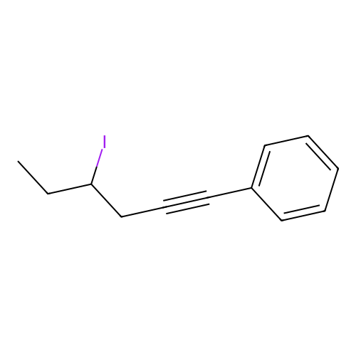 4-Iodohex-1-ynylbenzene structure