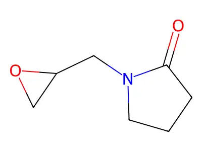 1-{[(2S)-oxiran-2-yl]methyl}pyrrolidin-2-one structure