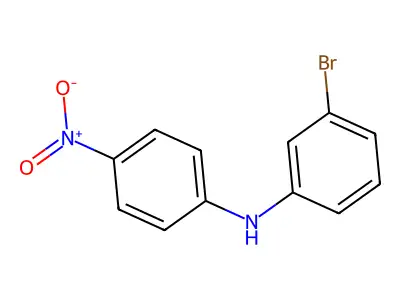 3-Bromo-N-(4-Nitrophenyl)benzenamine structure
