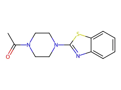 1-[4-(Benzothiazol-2-yl)piperazino]ethanone structure