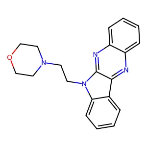 4-(2-Indolo[3,2-b]quinoxalin-6-ylethyl)morpholine structure