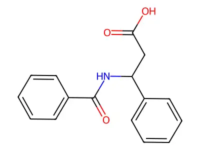 3-Benzoylamino-3-phenyl-propionic acid structure
