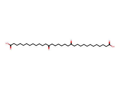 13,20-Dioxodotriacontanedioic acid structure